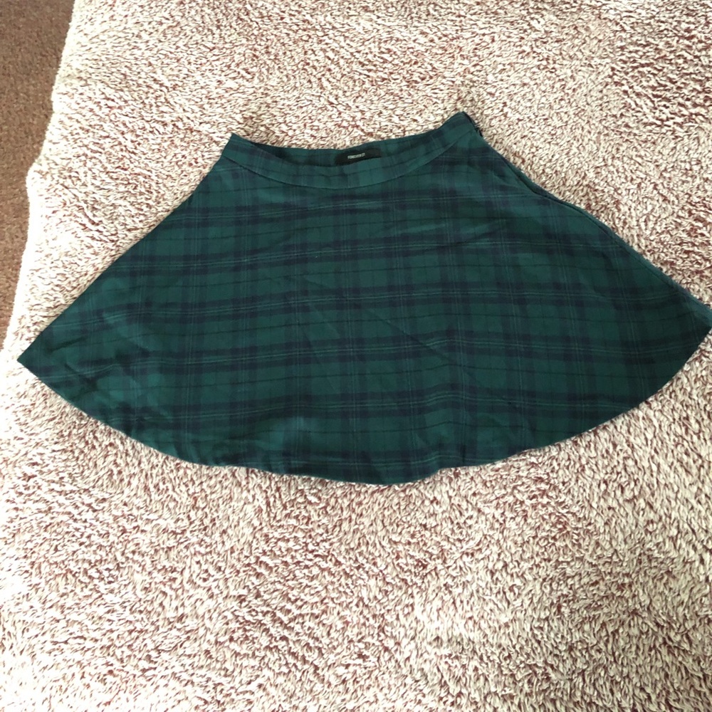 Checkered mini skirt